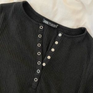 Zara Long Ribbed Dress